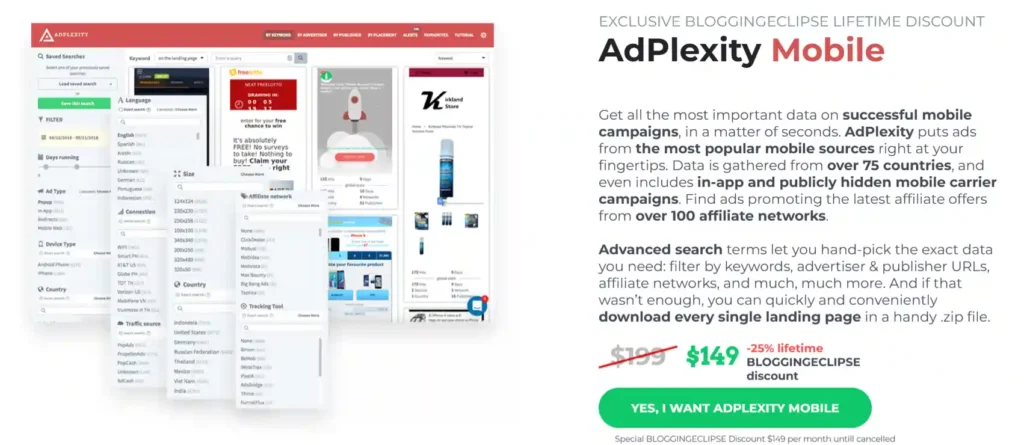 AdPlexity Mobile Lifetime Discount