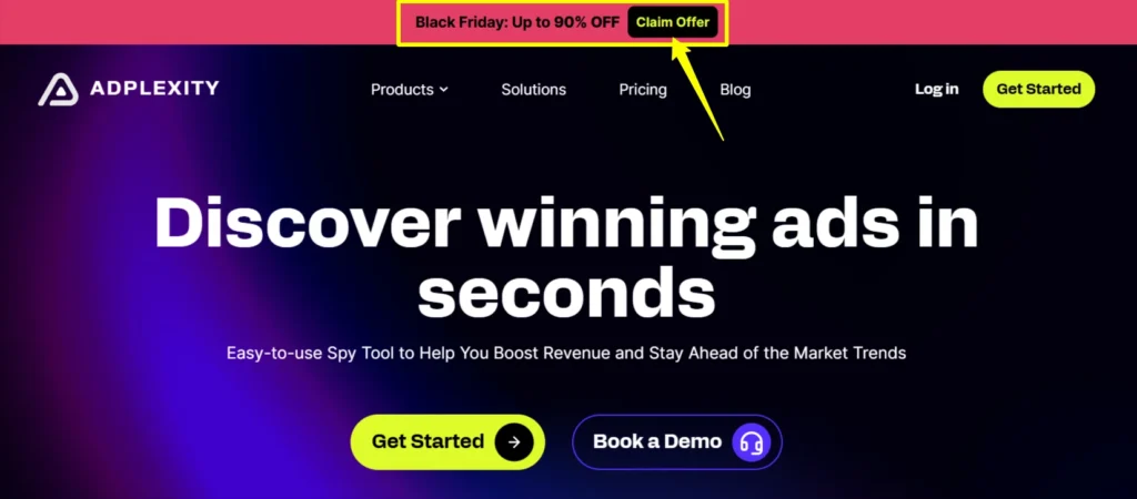 Adplexity Black Friday Page